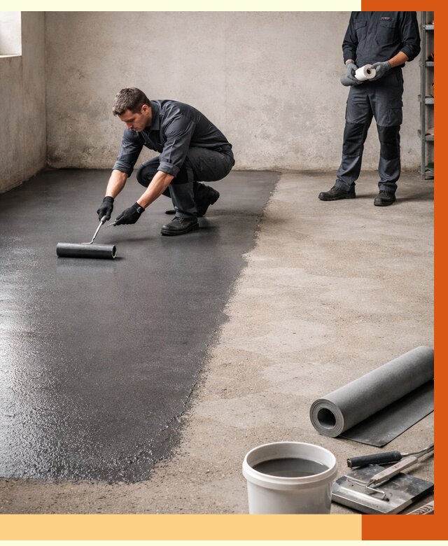 Гидроизоляция гаражного пола в Тихорецке от 3607 руб./м² — ТепломастерТхр профессионально