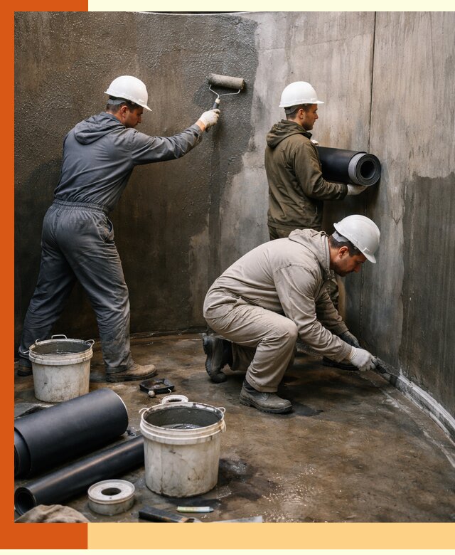 Гидроизоляция резервуара профессионально в Тихорецке