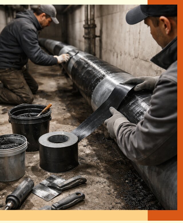 Гидроизоляция труб в Тихорецке от 2577 руб. — профессиональная герметизация | ТепломастерТхр