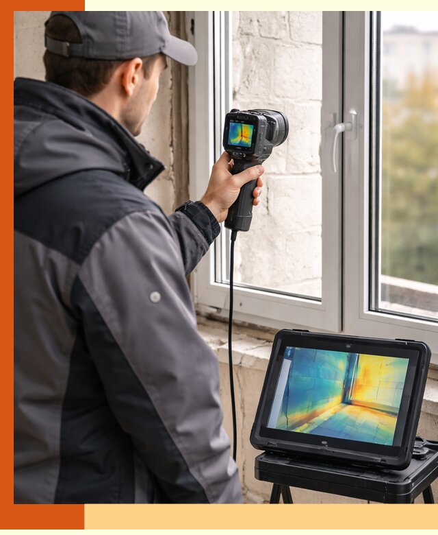 Тепловизионное обследование дома в Тихорецке для выявления утечек тепла