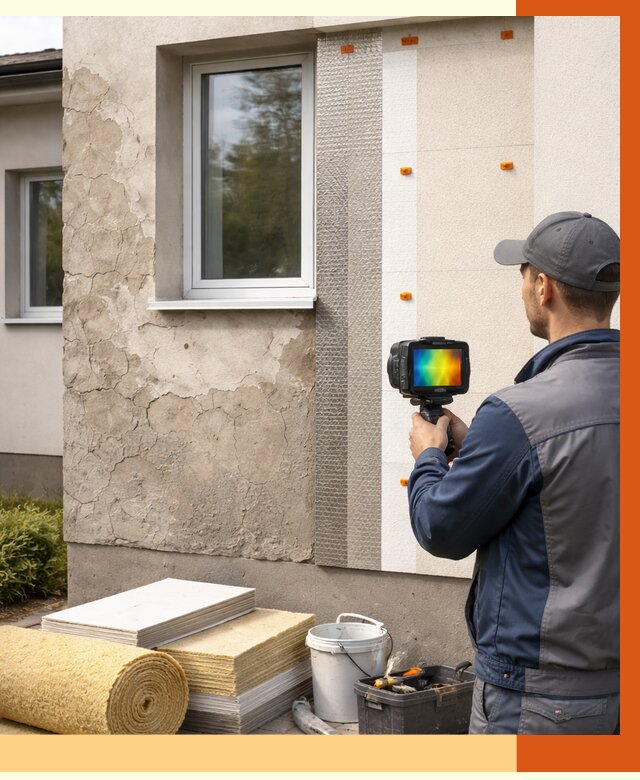 Тепловизионное обследование фасада в Тихорецке от 4638 руб. под ключ | ТепломастерТхр