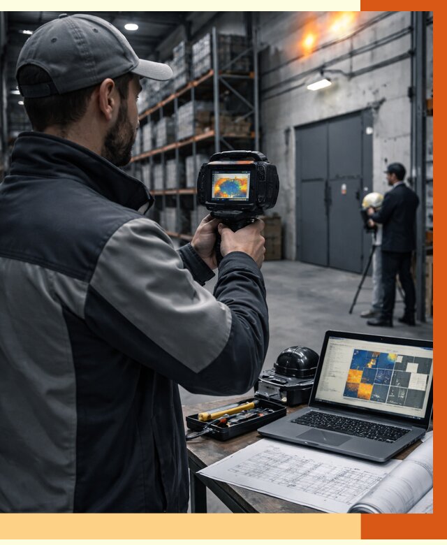 Тепловизионное обследование склада в Тихорецке от 6700 руб. | ТепломастерТхр