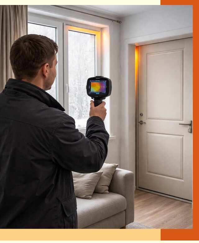 Тепловизионное обследование окон и дверей в Тихорецке от 4638 руб. | ТепломастерТхр