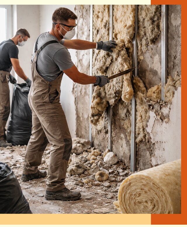 Демонтаж старого утеплителя в Тихорецке от 3607 руб. — работы под ключ | ТепломастерТхр