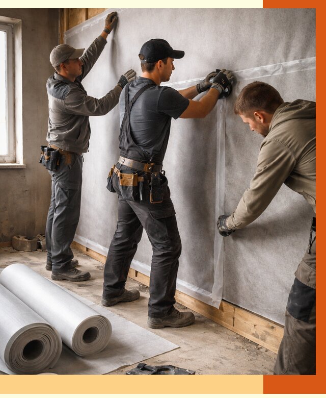 Монтаж ветроизоляции в Тихорецке от 4638 руб./м2 — профессионально | ТепломастерТхр